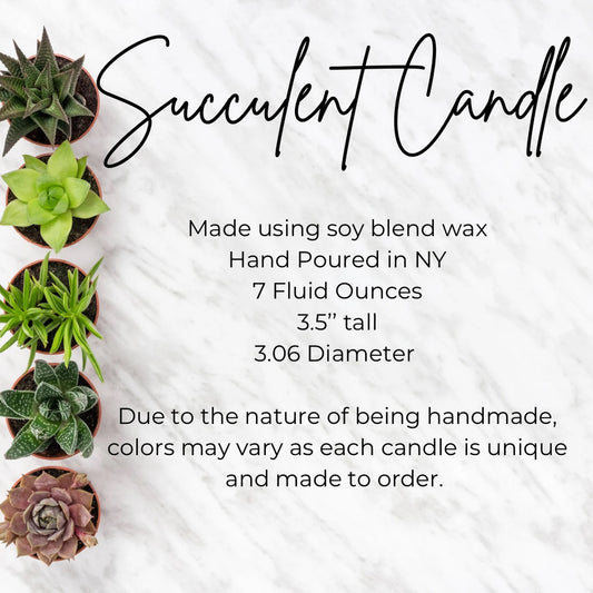 Cactus Succulent Candle