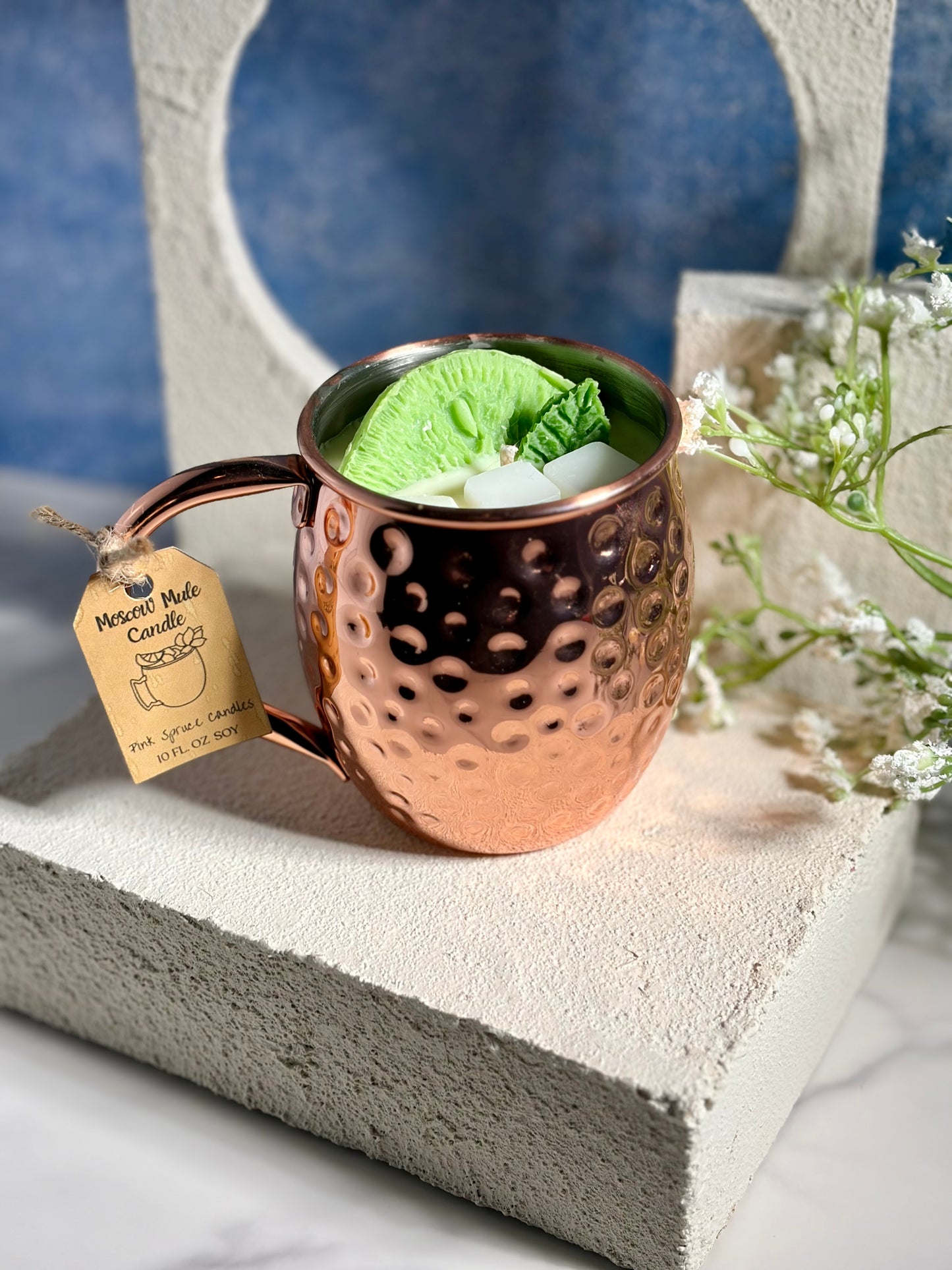 Moscow Mule Candle | Lime Citrus Cocktail Candle | Hand-Poured Soy Candle