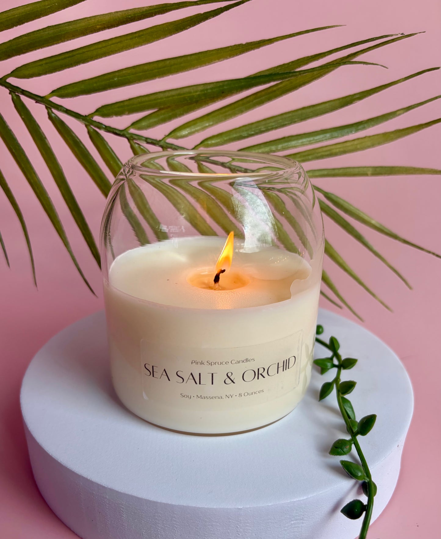 Sea Salt & Orchid Soy Candle – Clean Burning Cotton Wick, Phthalate-Free Fragrance