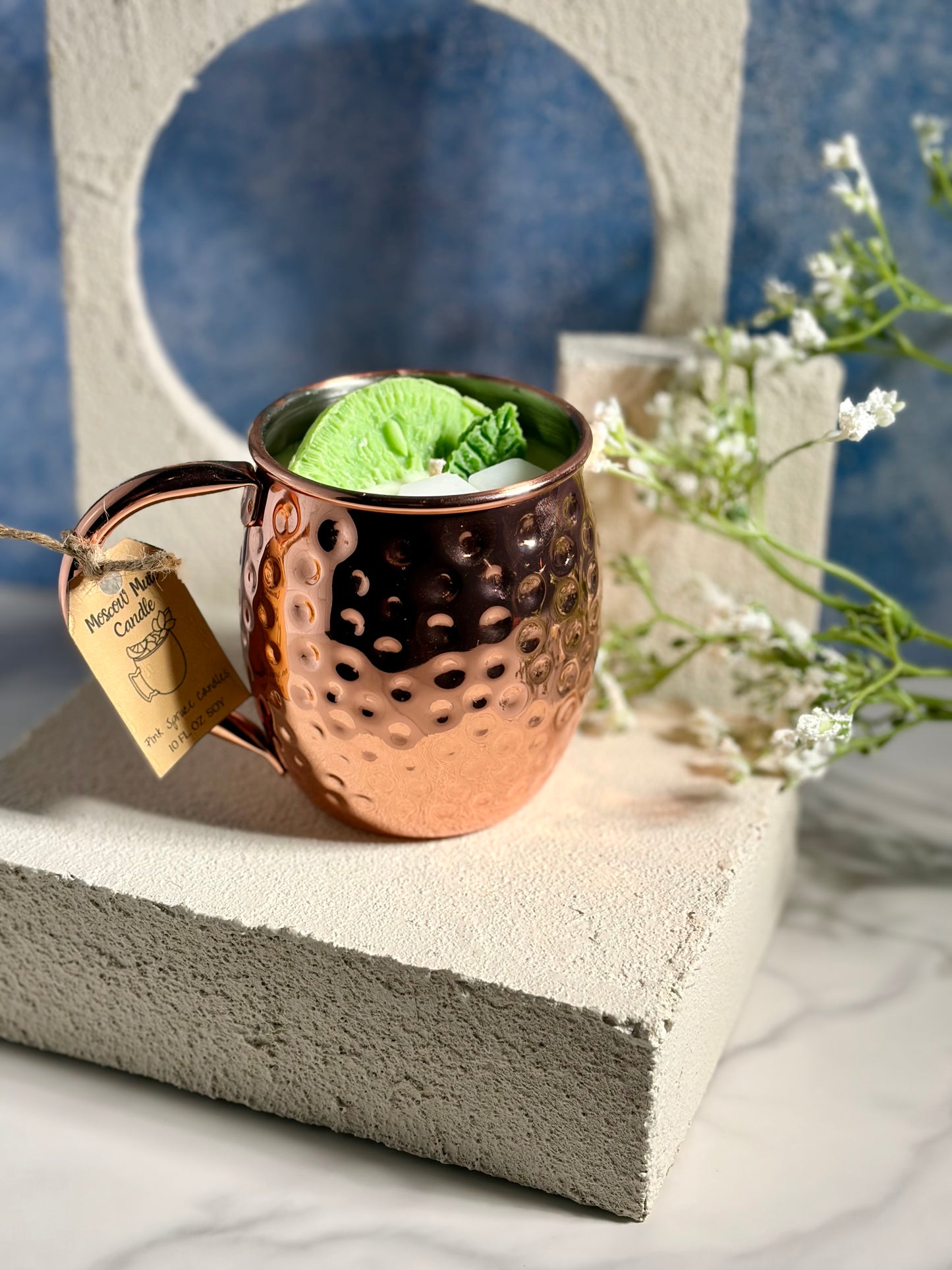 Moscow Mule Candle | Lime Citrus Cocktail Candle | Hand-Poured Soy Candle