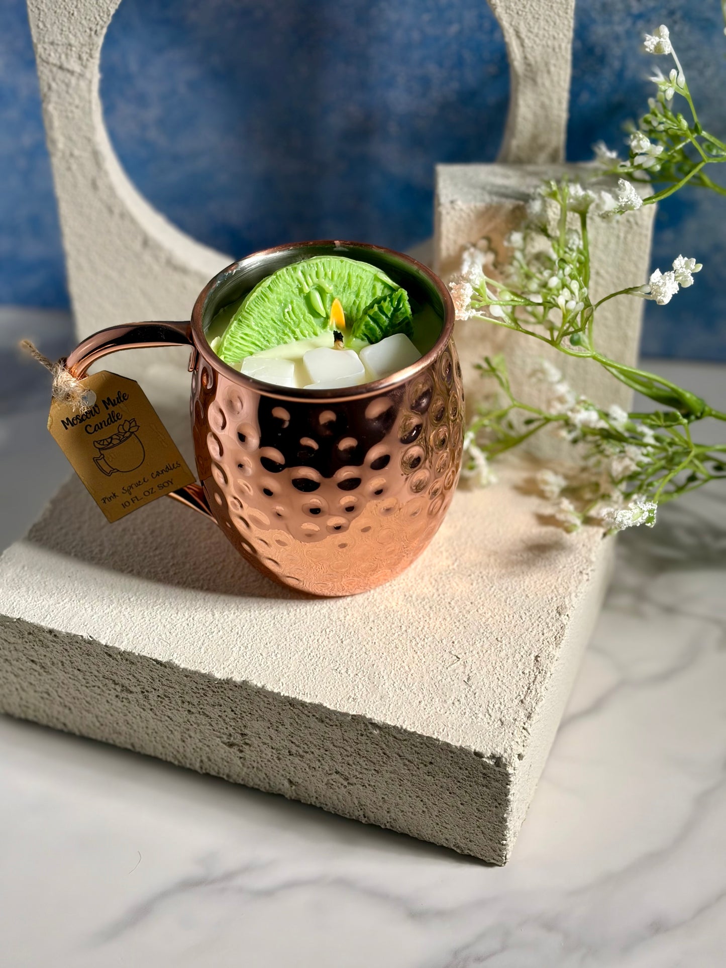 Moscow Mule Candle | Lime Citrus Cocktail Candle | Hand-Poured Soy Candle