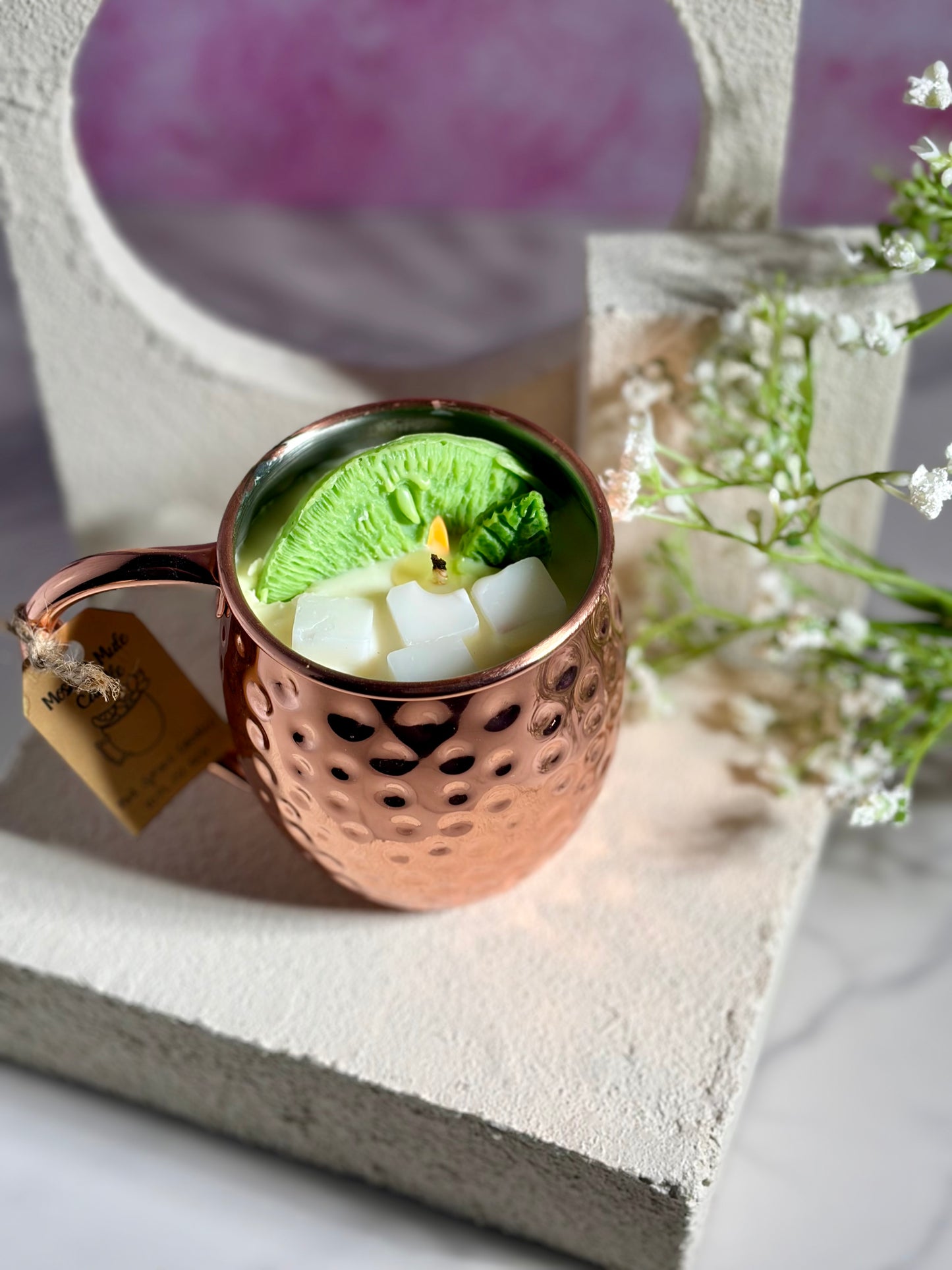 Moscow Mule Candle | Lime Citrus Cocktail Candle | Hand-Poured Soy Candle