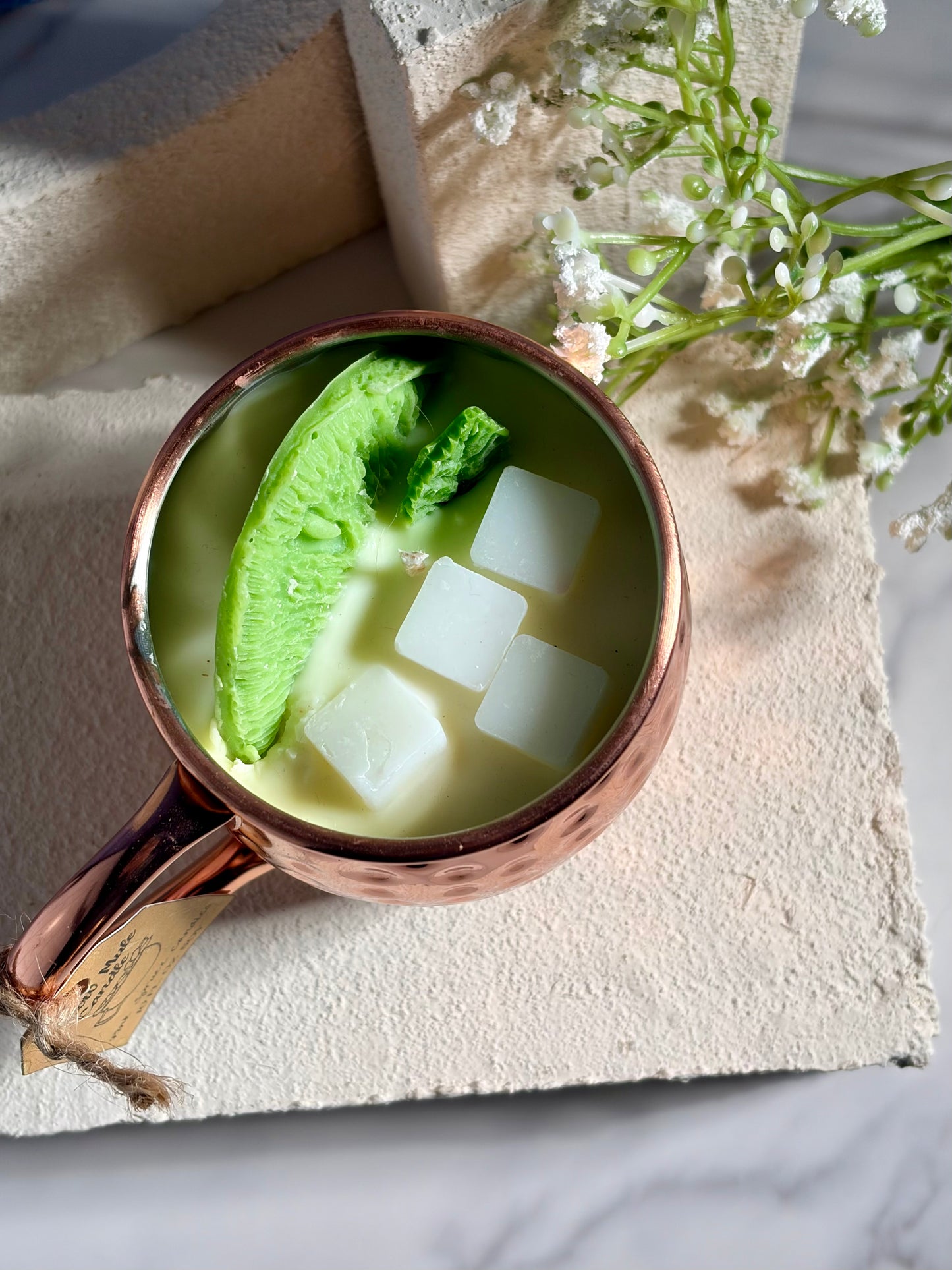 Moscow Mule Candle | Lime Citrus Cocktail Candle | Hand-Poured Soy Candle