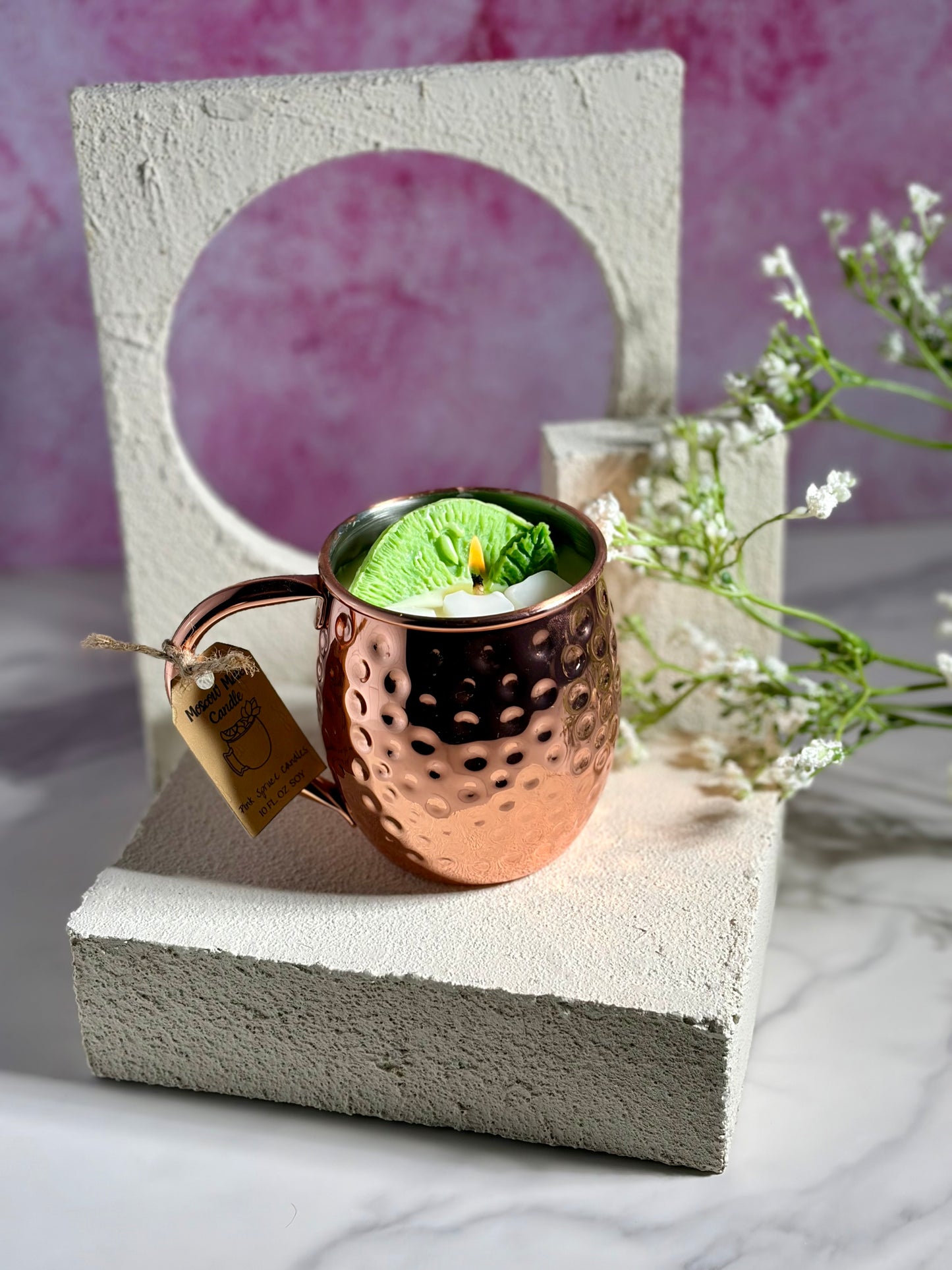 Moscow Mule Candle | Lime Citrus Cocktail Candle | Hand-Poured Soy Candle