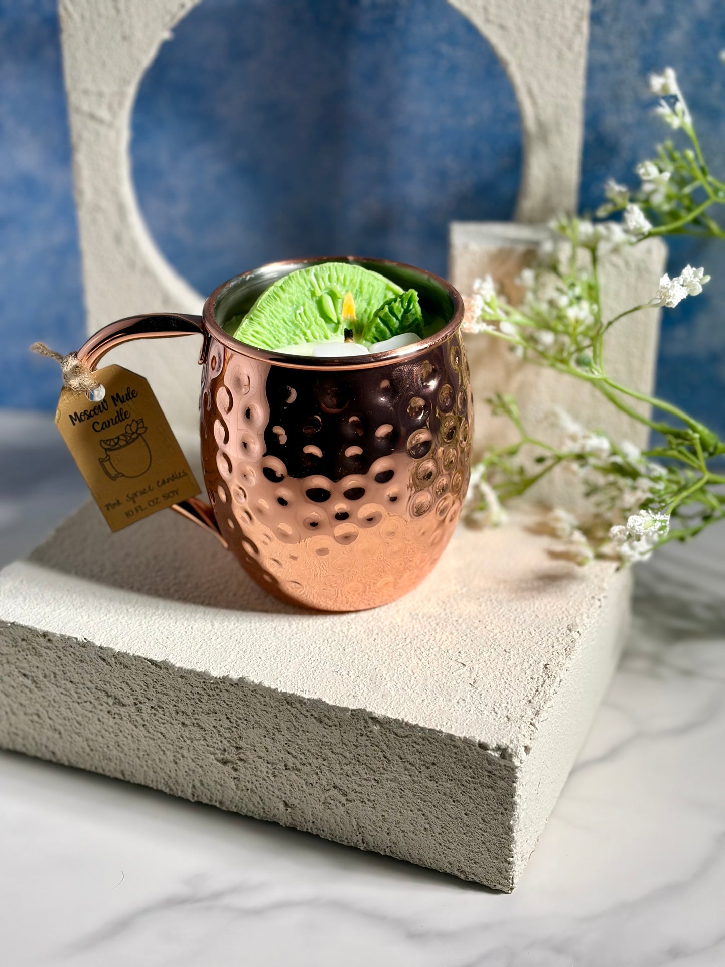 Moscow Mule Candle | Lime Citrus Cocktail Candle | Hand-Poured Soy Candle