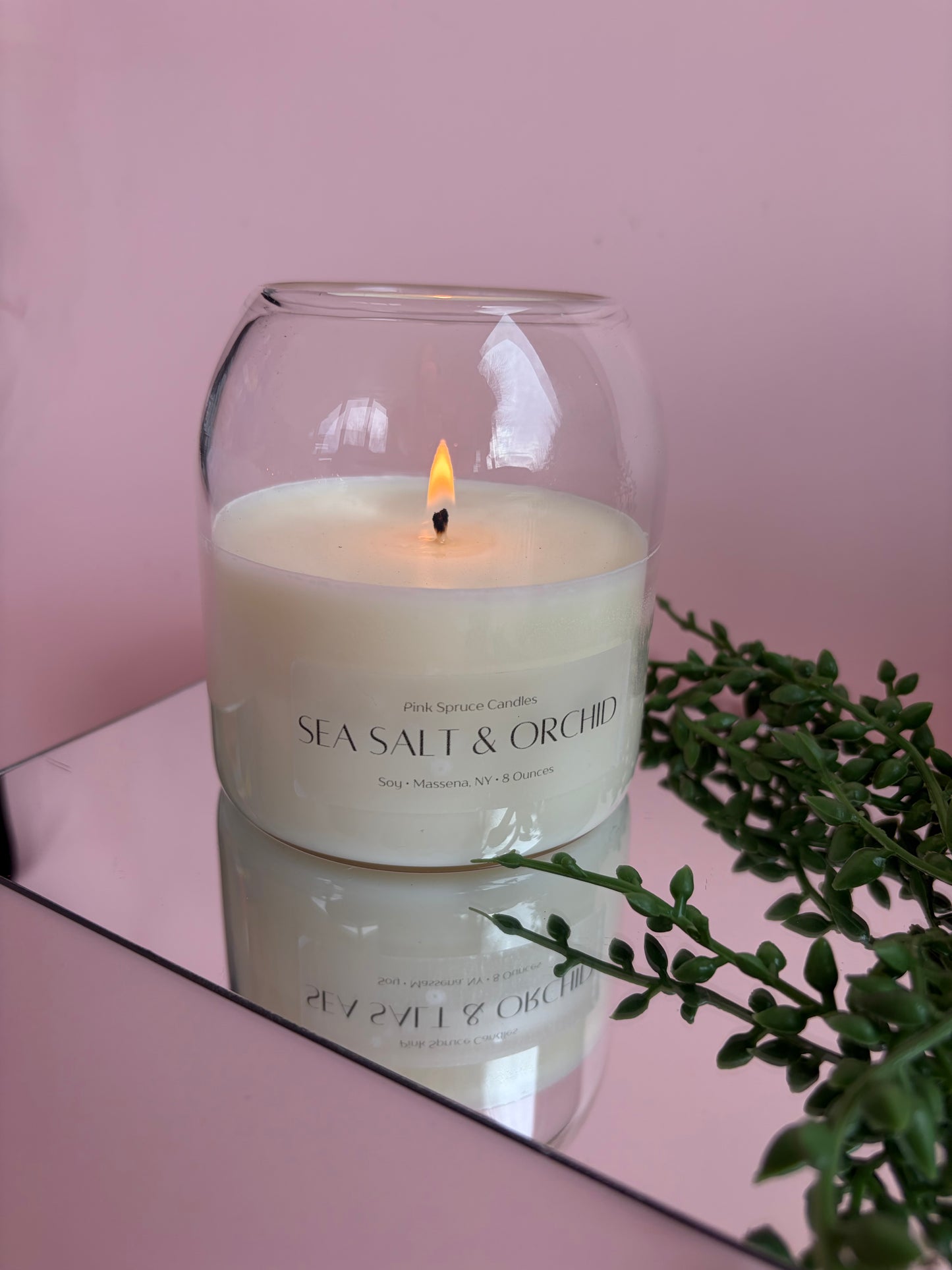 Sea Salt & Orchid Soy Candle – Clean Burning Cotton Wick, Phthalate-Free Fragrance