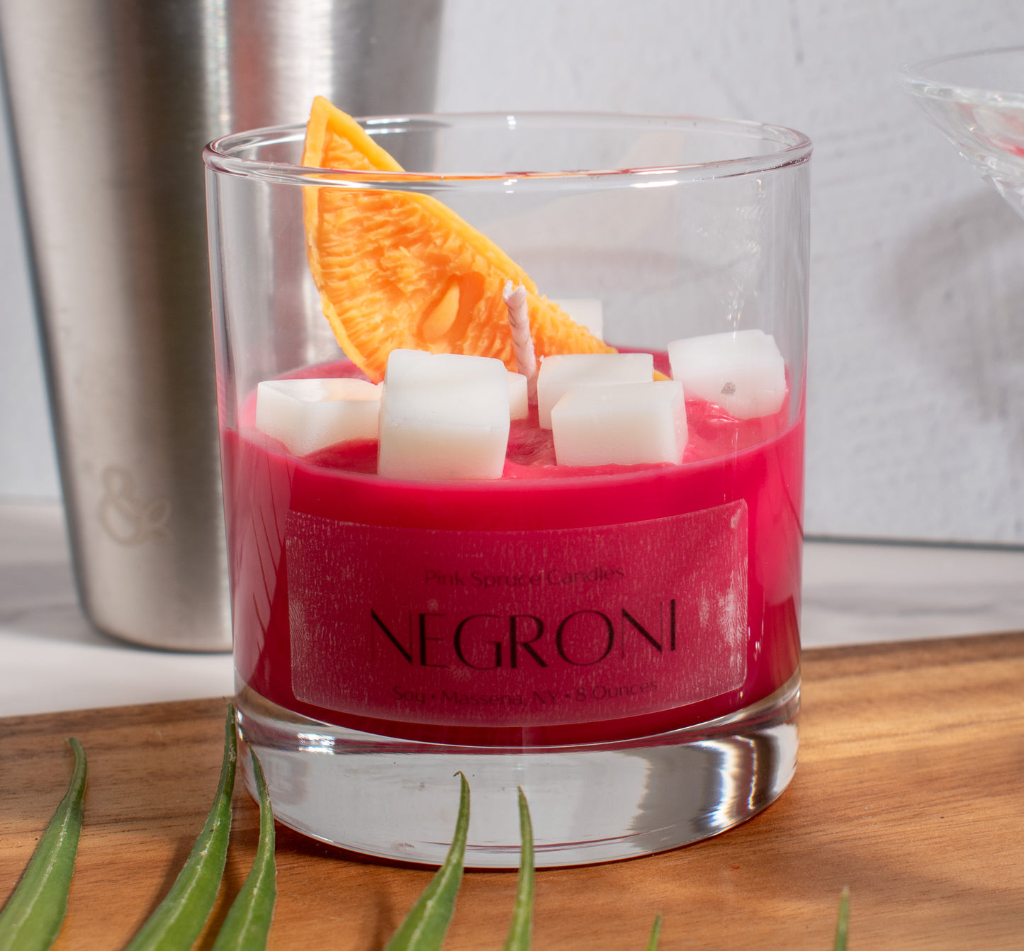 Negroni Cocktail Candle - Realistic Drink Candle