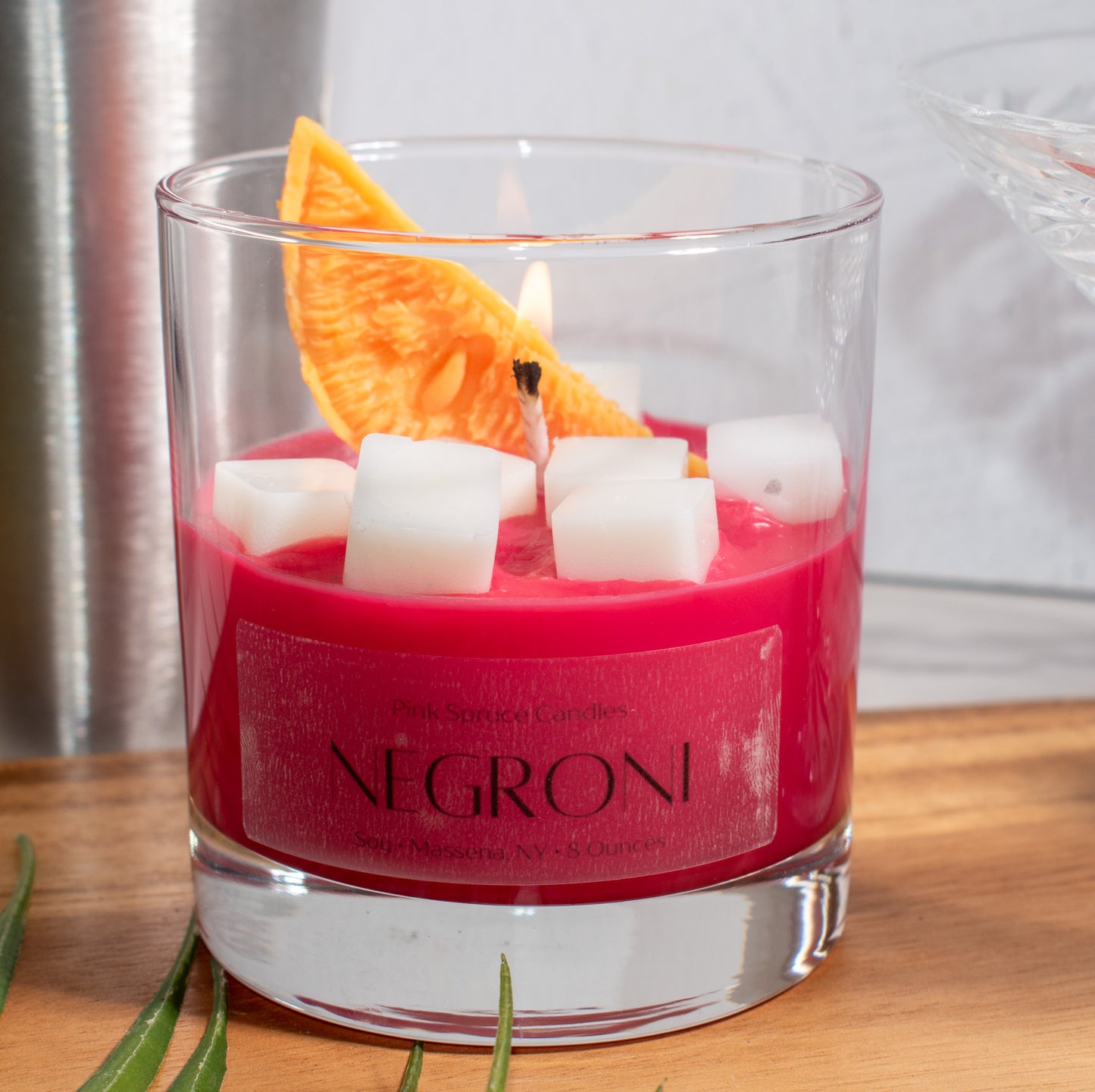 Negroni Cocktail Candle - Realistic Drink Candle