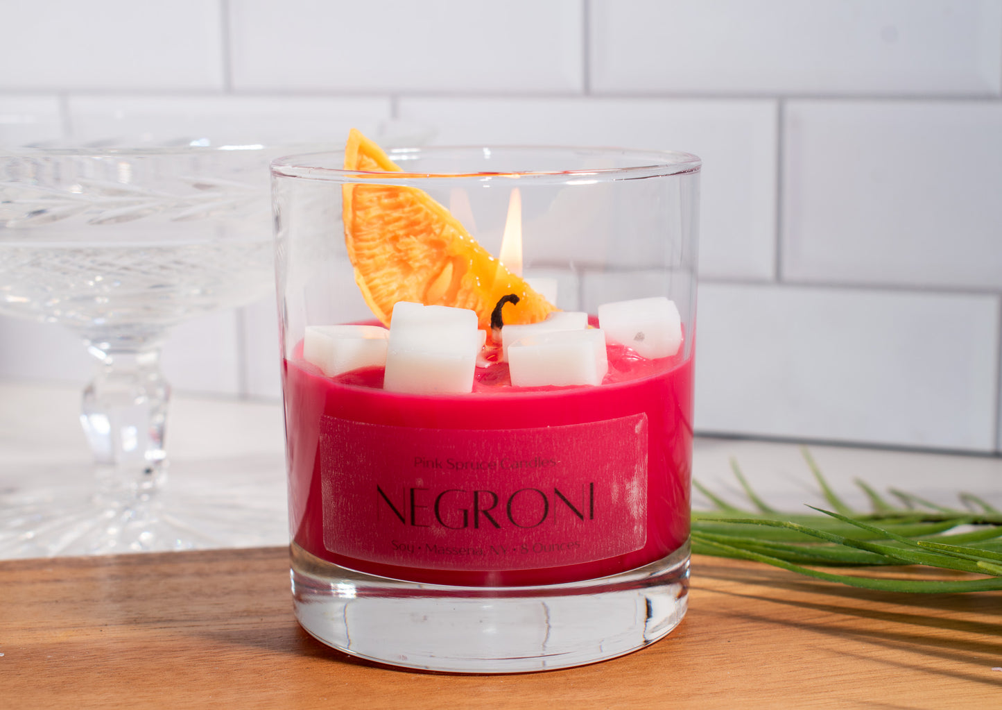 Negroni Cocktail Candle - Realistic Drink Candle