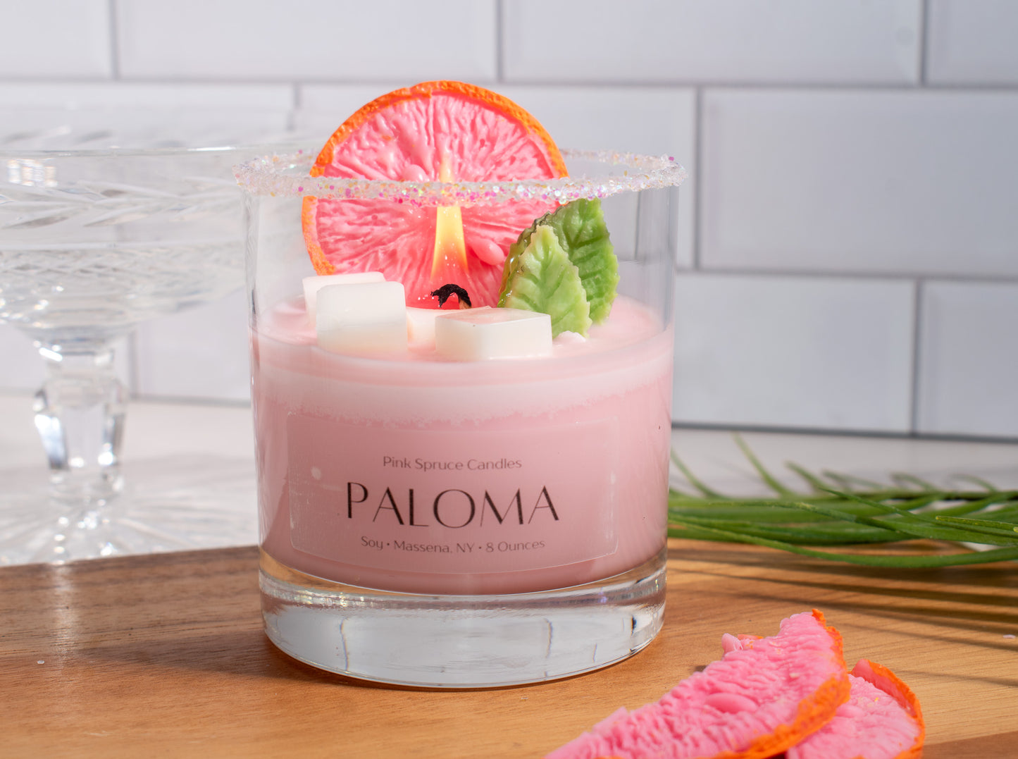 Paloma Candle - Realistic Soy Cocktail Candle