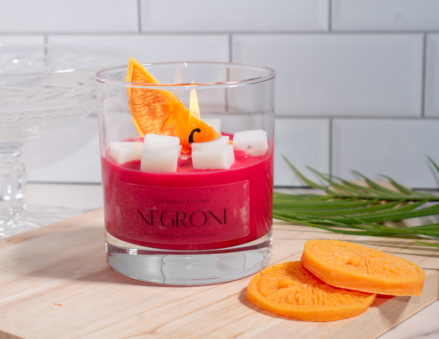 Negroni Cocktail Candle - Realistic Drink Candle