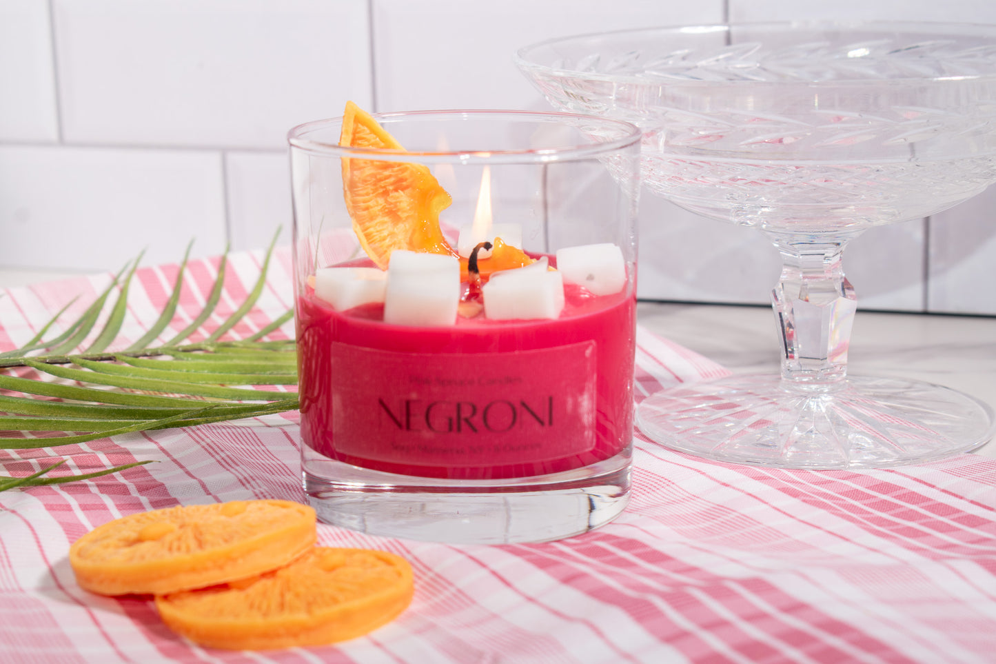 Negroni Cocktail Candle - Realistic Drink Candle