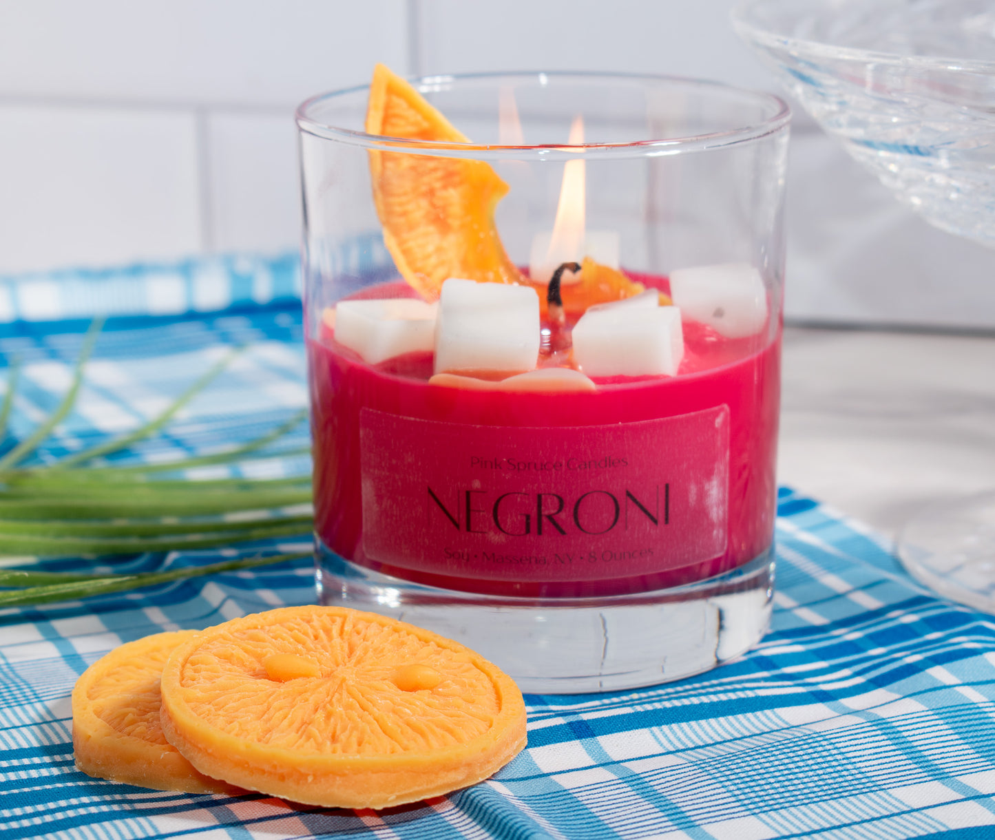 Negroni Cocktail Candle - Realistic Drink Candle