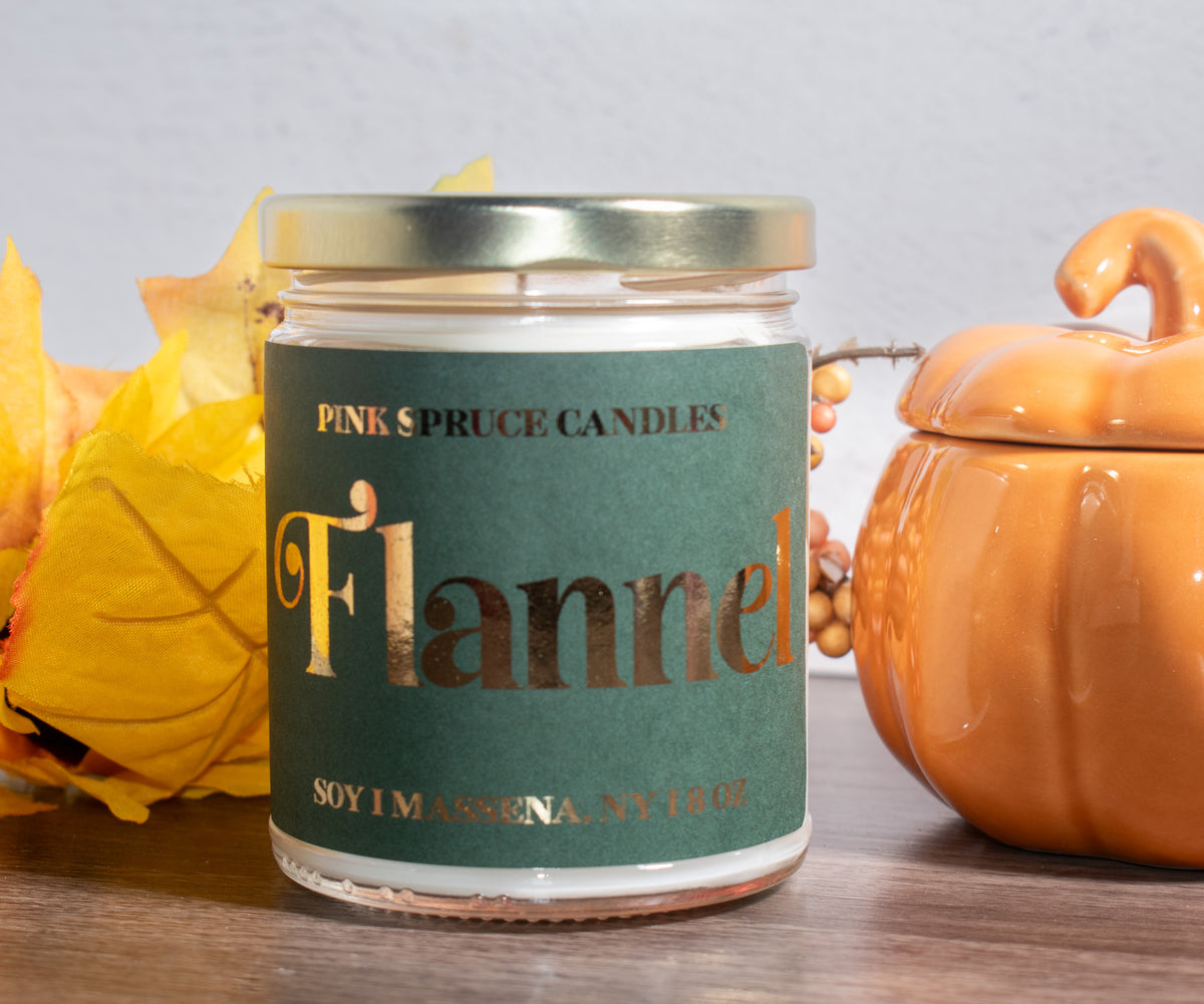 8 oz Hand-Poured Soy Candle - Seasonal & Cozy Scents