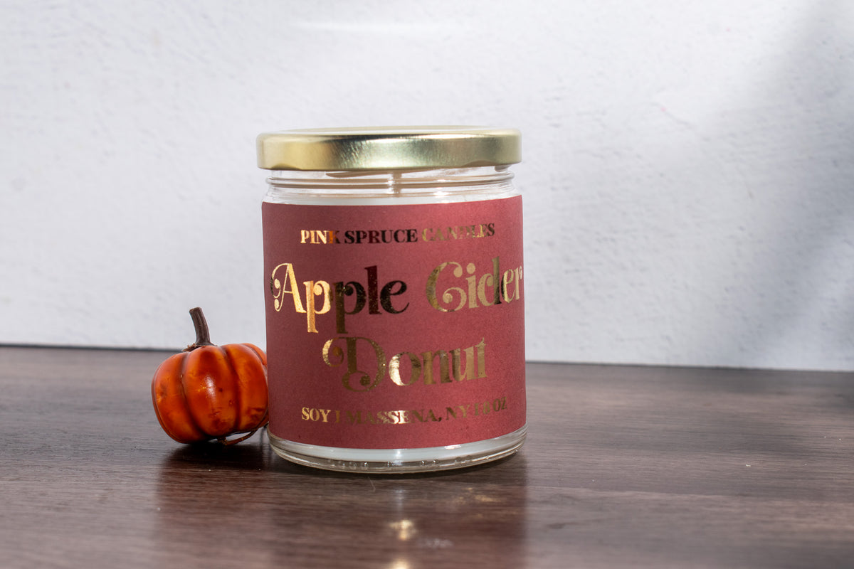 8 oz Hand-Poured Soy Candle - Seasonal & Cozy Scents
