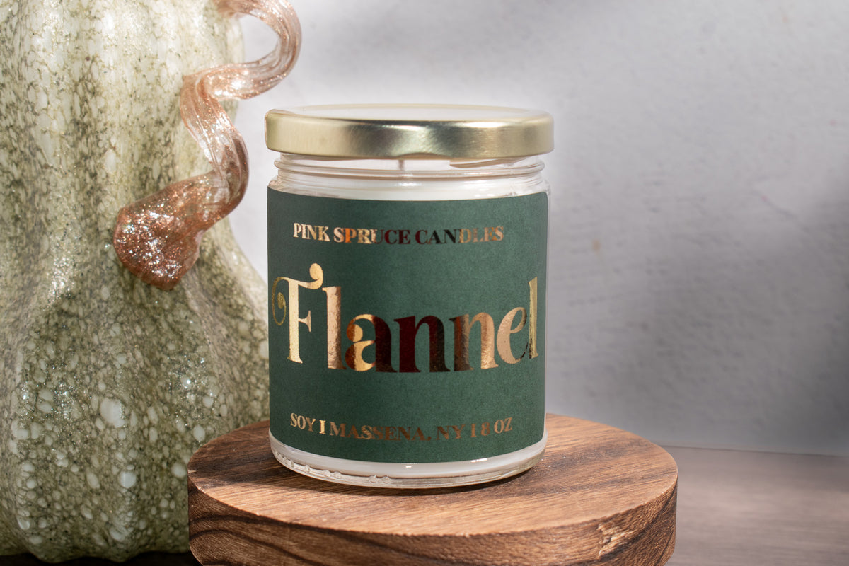 8 oz Hand-Poured Soy Candle - Seasonal & Cozy Scents