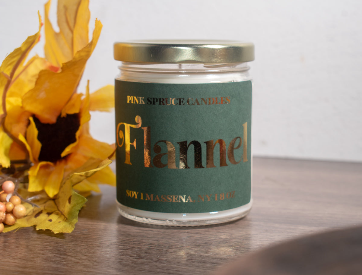 8 oz Hand-Poured Soy Candle - Seasonal & Cozy Scents