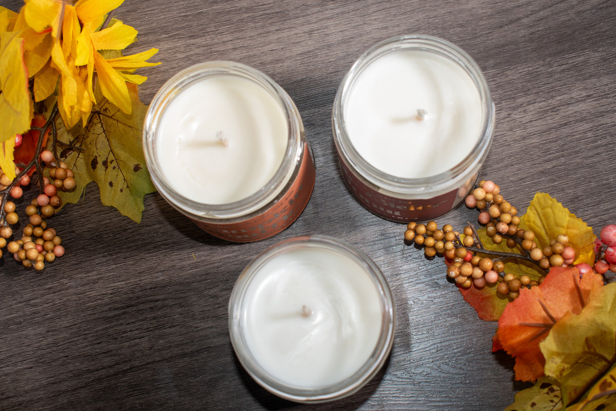 8 oz Hand-Poured Soy Candle - Seasonal & Cozy Scents