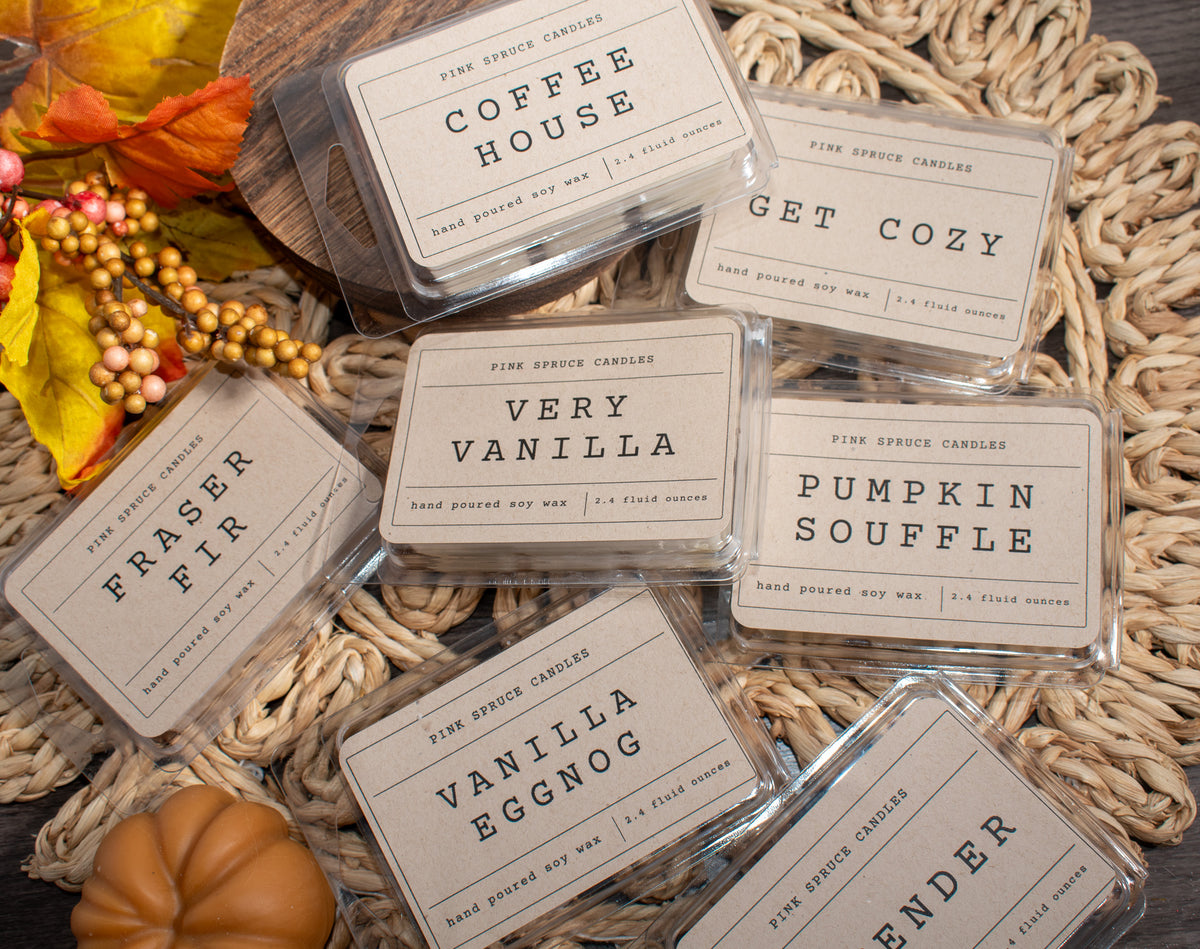 Hand Poured Soy Wax Melts - Over 20 Scents