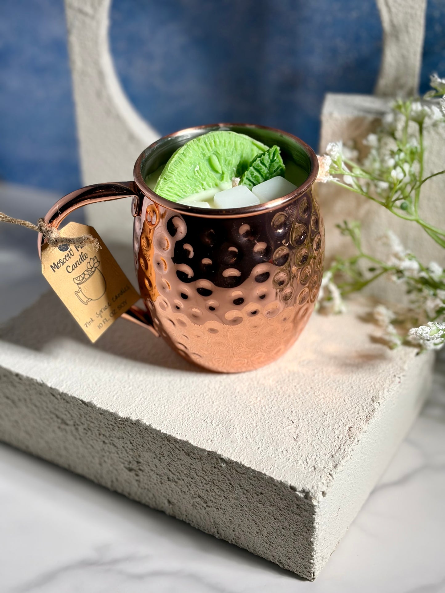 Moscow Mule Candle | Lime Citrus Cocktail Candle | Hand-Poured Soy Candle