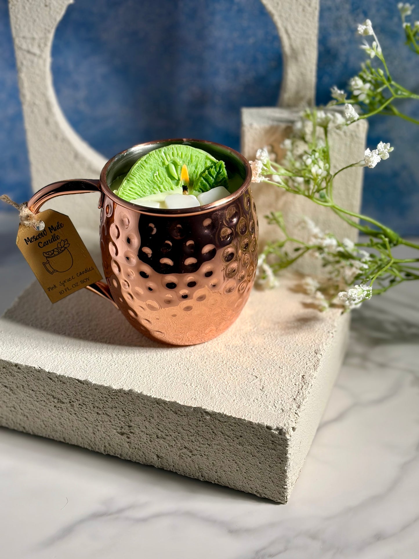 Moscow Mule Candle | Lime Citrus Cocktail Candle | Hand-Poured Soy Candle