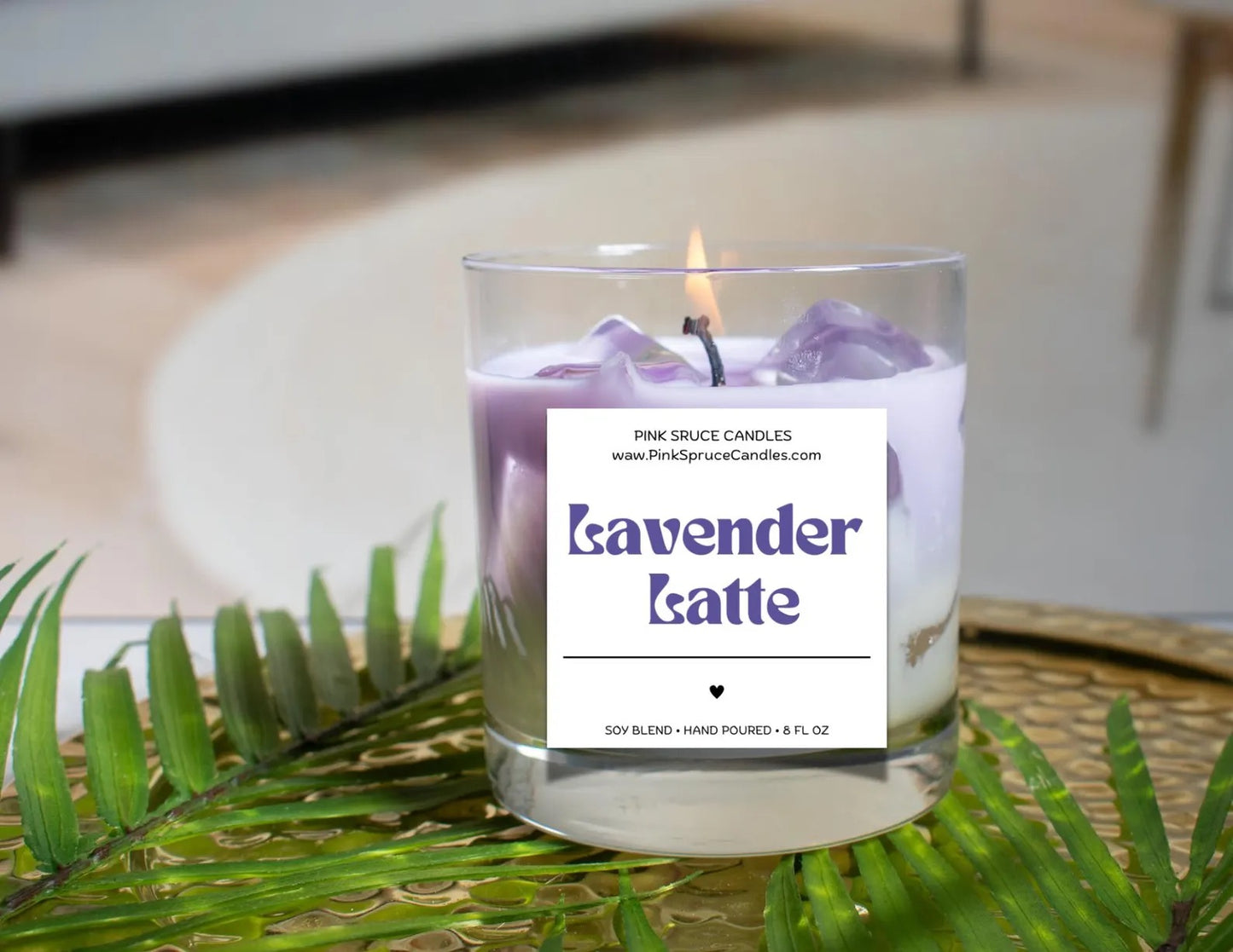 Lavender Latte Candle