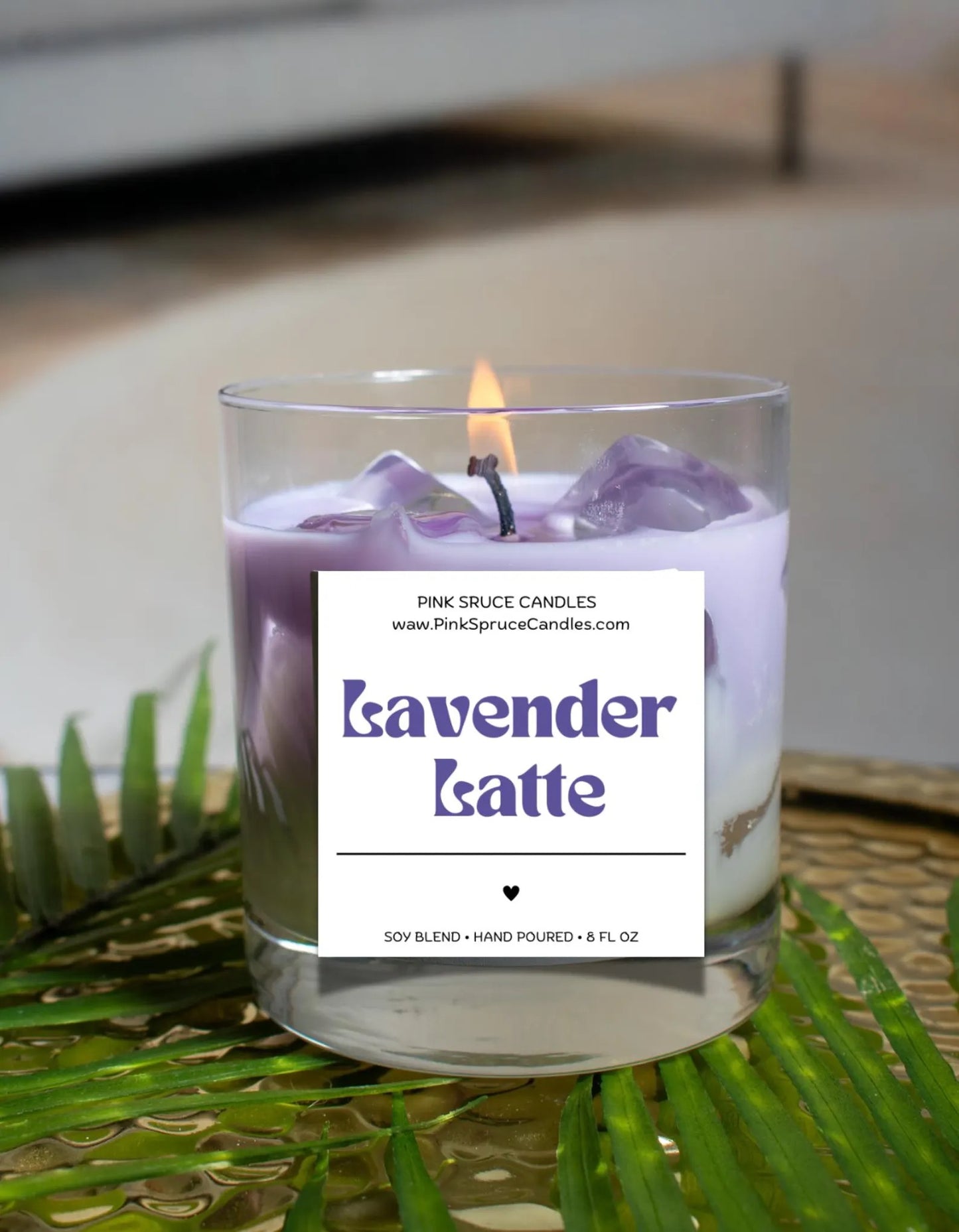 Lavender Latte Candle