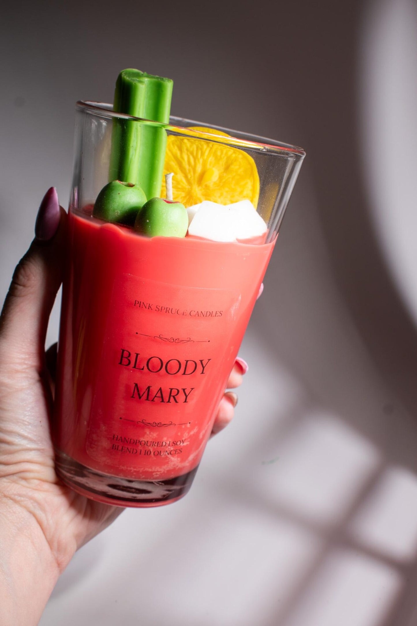 Bloody Mary - Soy Wax Cocktail Novelty Candle
