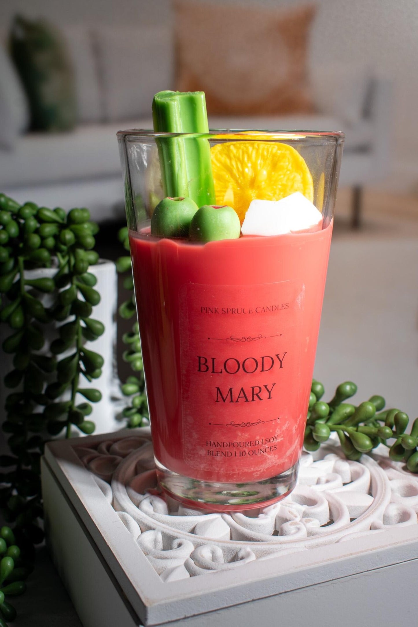 Bloody Mary - Soy Wax Cocktail Novelty Candle