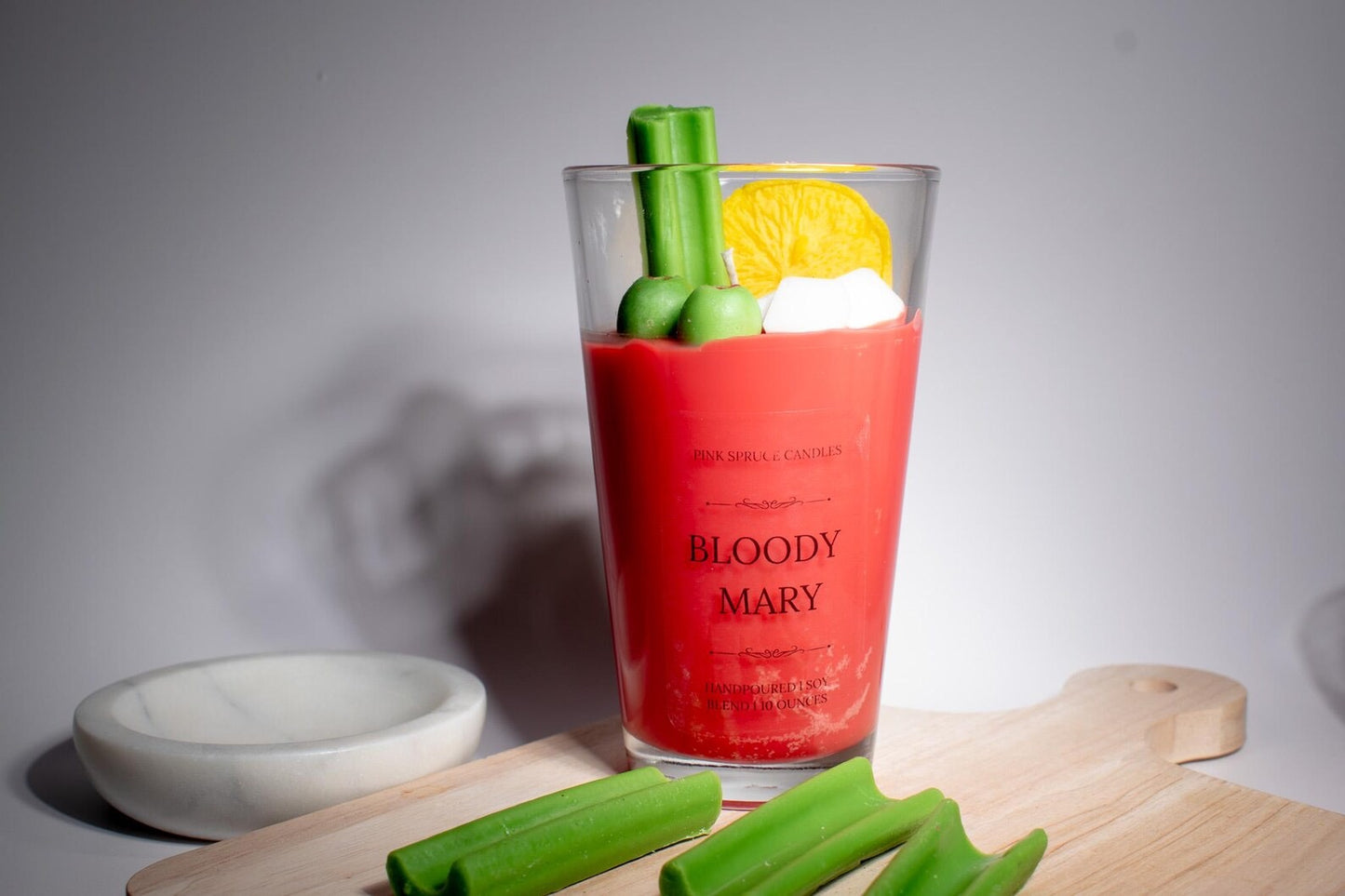 Bloody Mary - Soy Wax Cocktail Novelty Candle