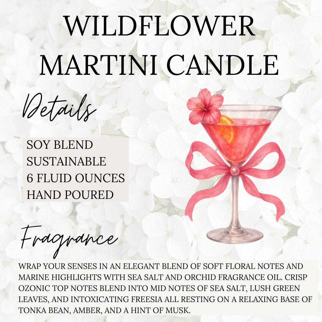Wildflower Martini Candle