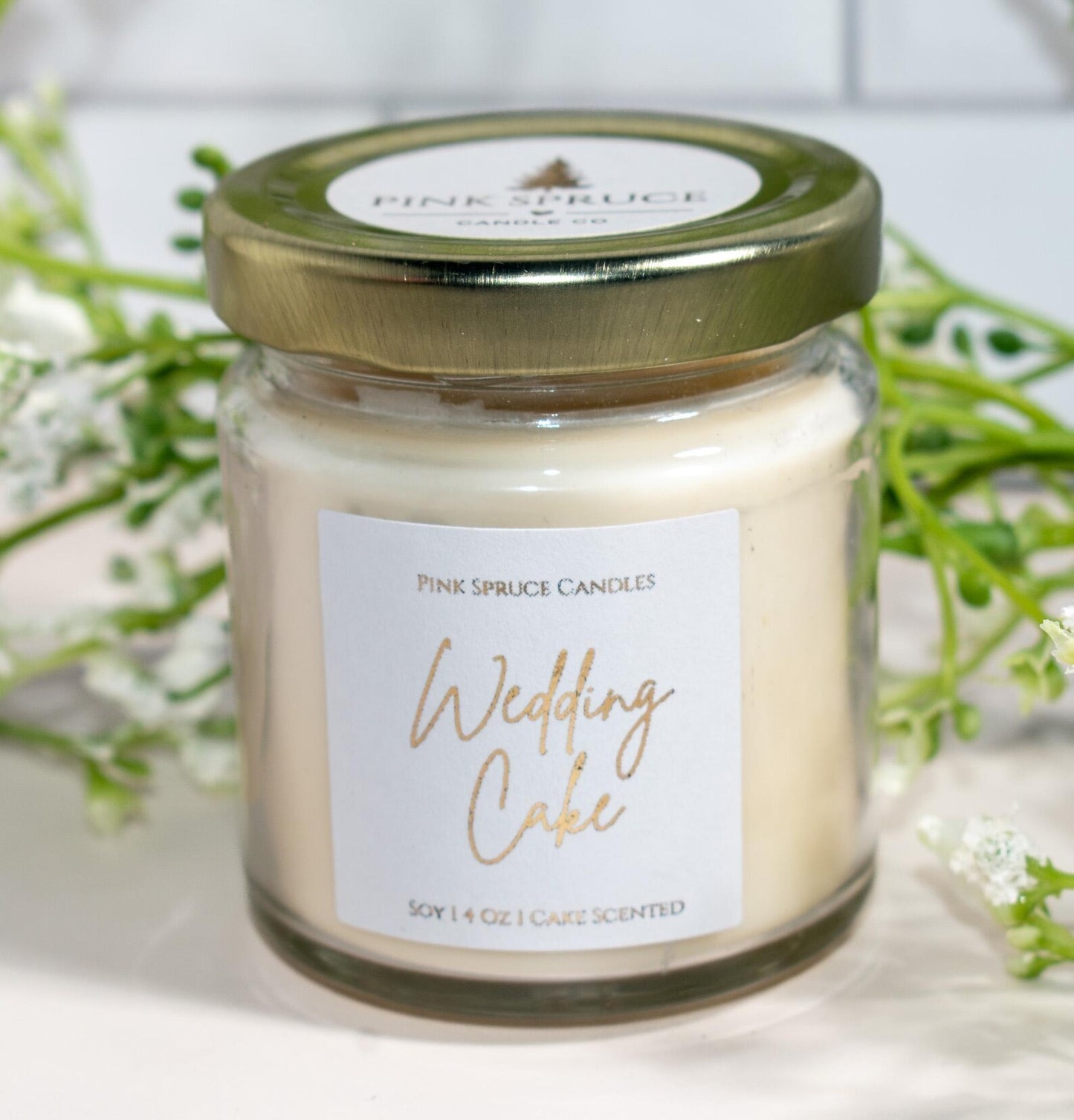 Wedding Cake - Bridal Candle Favor