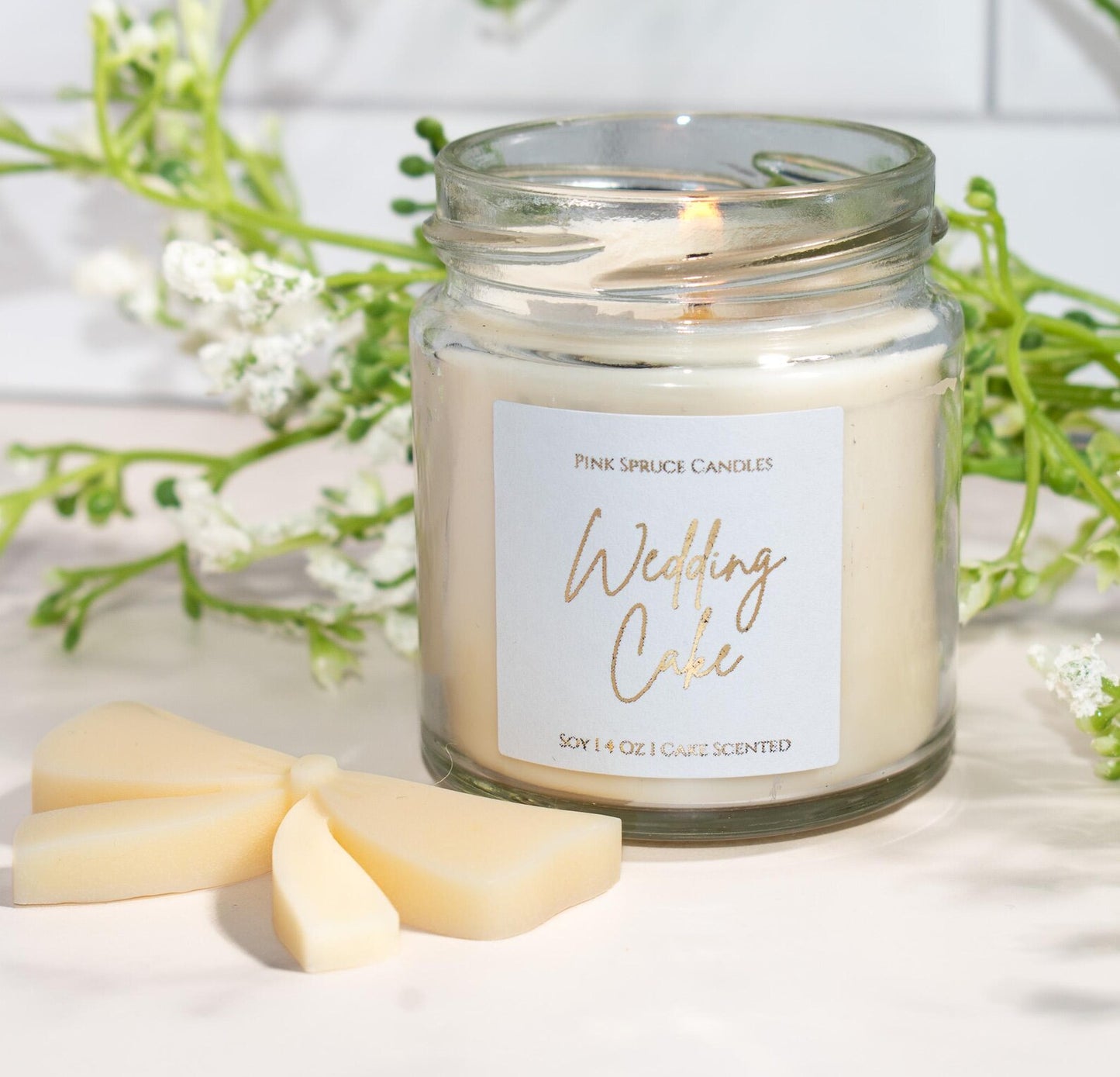 Wedding Cake - Bridal Candle Favor