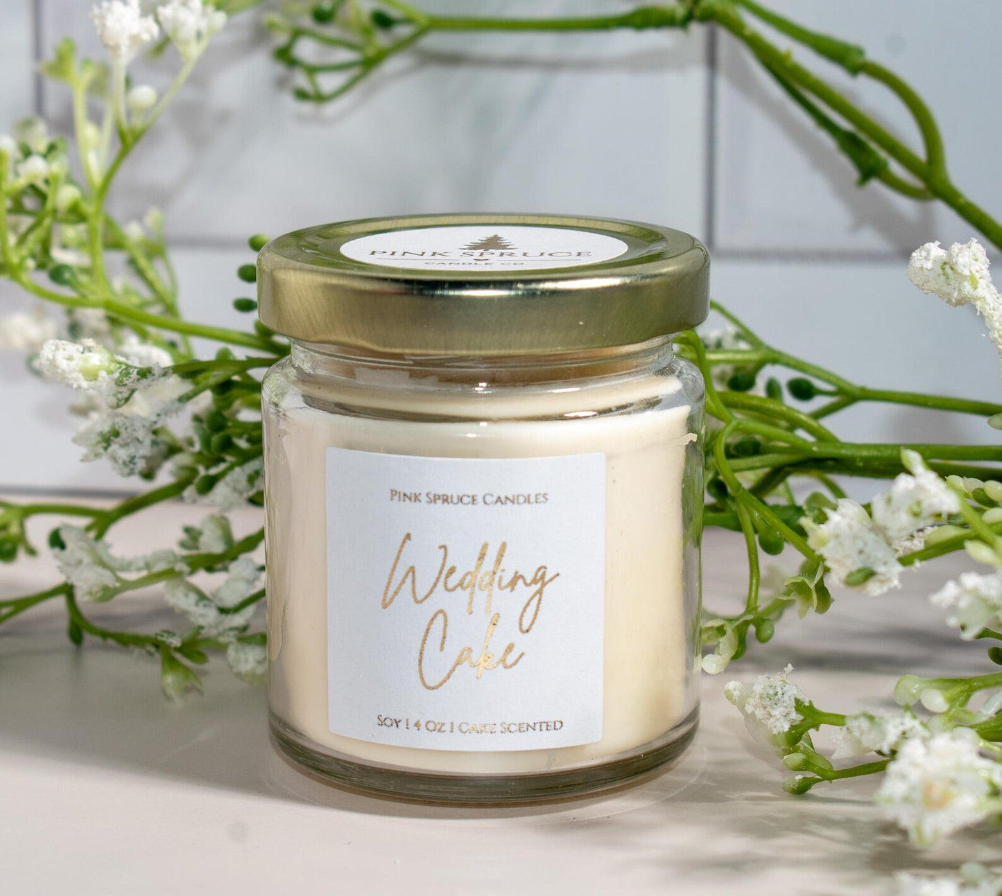 Wedding Cake - Bridal Candle Favor